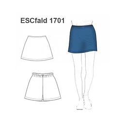 MOLDE FALDA SHORT ESCOLAR 1701 - 15111701