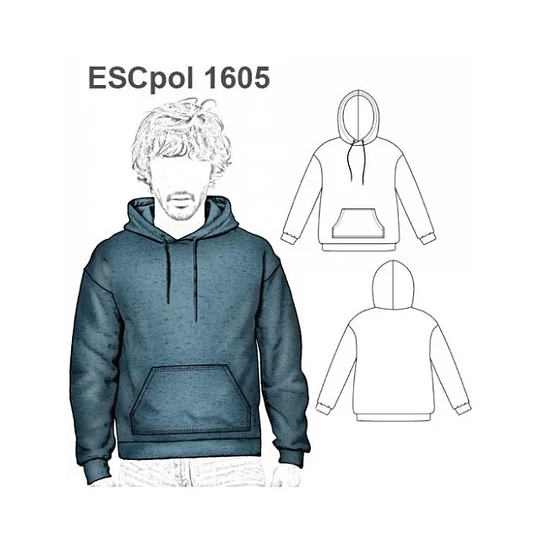 MOLDE POLERON CANGURO ESCOLAR 1605 - 15041605