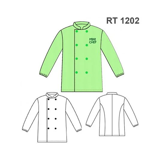 MOLDE CHAQUETA CHEF INFANTIL RT 1202 - 16001202