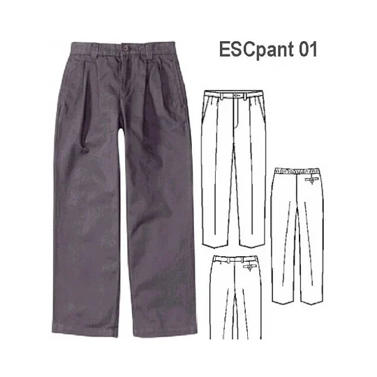 MOLDE PANTALON PINZADO ESCOLAR 0901 - 15120901
