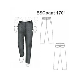 MOLDE PANTALON BASICO ESCOLAR 1701 - 15121701
