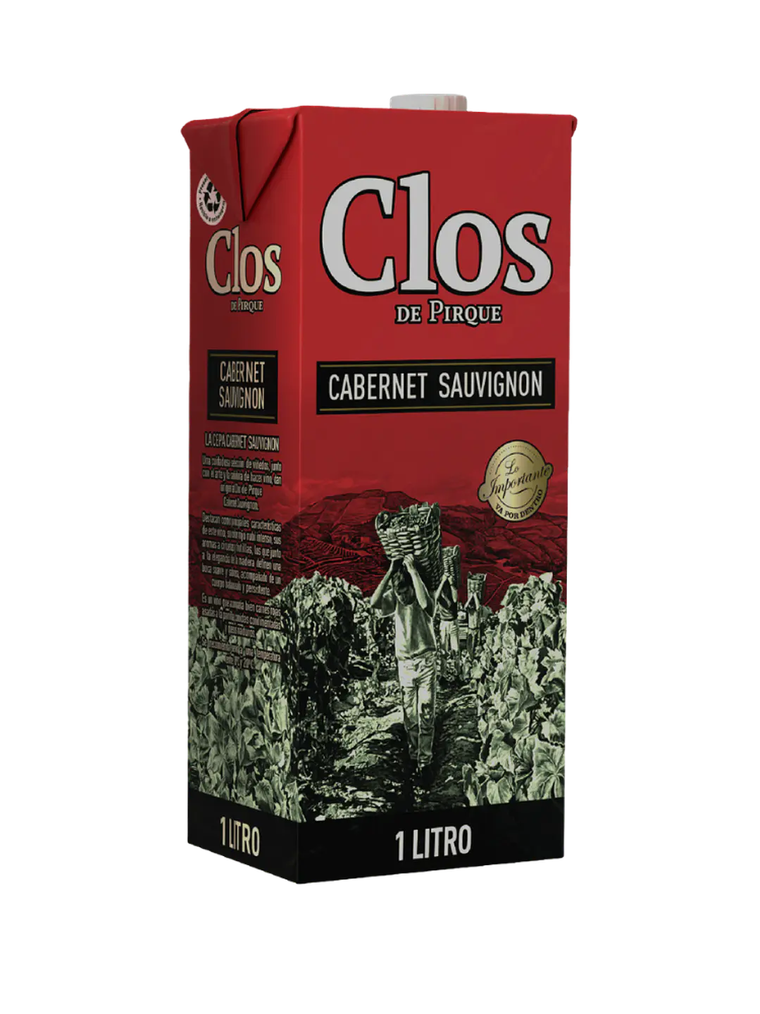 CLOS DE PIRQUE TINTO TETRA 1 LT (CHILENO) 1