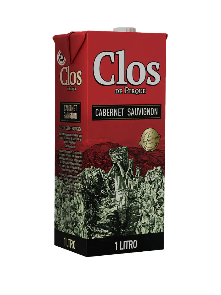 CLOS DE PIRQUE TINTO TETRA 1 LT (CHILENO) 1