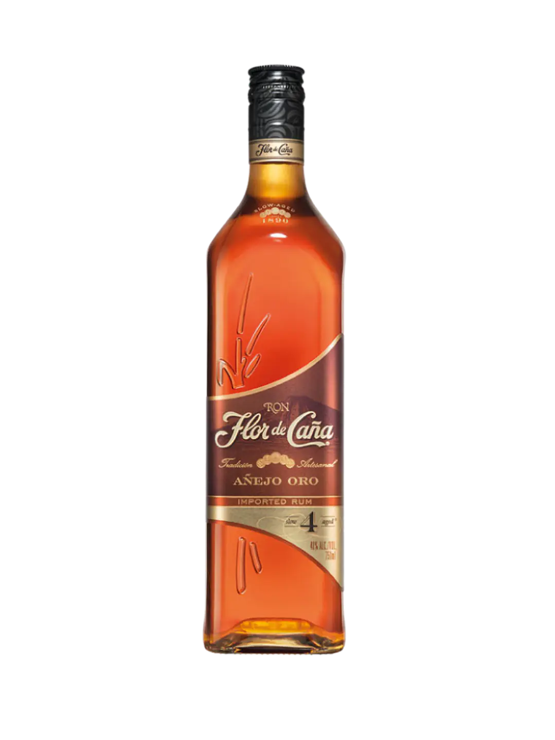 FLOR DE CAÑA RUBIO 750ML (4 AÑOS) 1