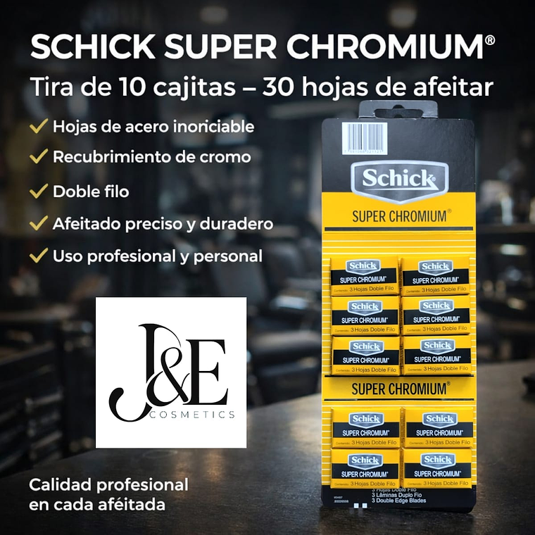 Cuchillas de Afeitar Schick Doble Filo para Barberia x 30 Hojas 2