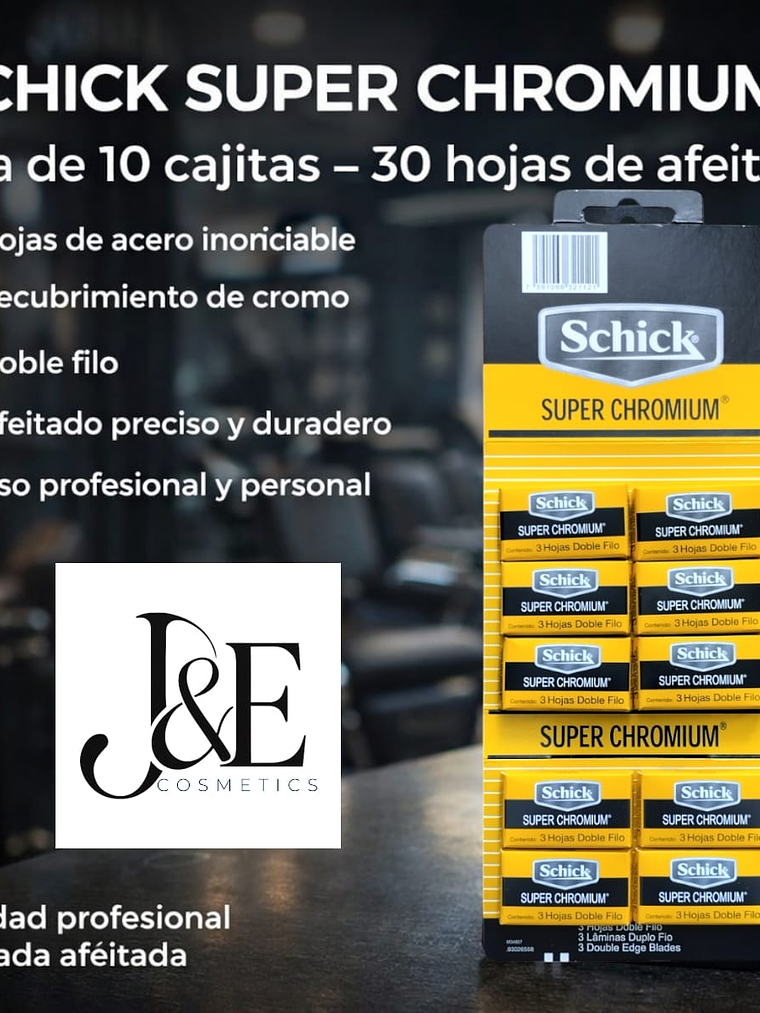 Cuchillas de Afeitar Schick Doble Filo para Barberia x 30 Hojas 2