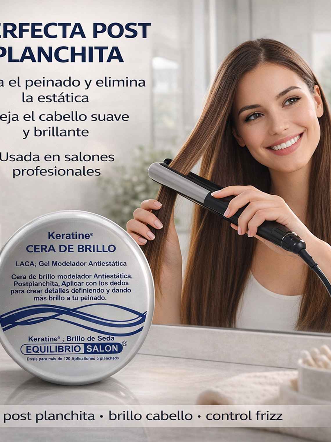Cera Cabello Hombre Brillante Modelador Antiestática 10