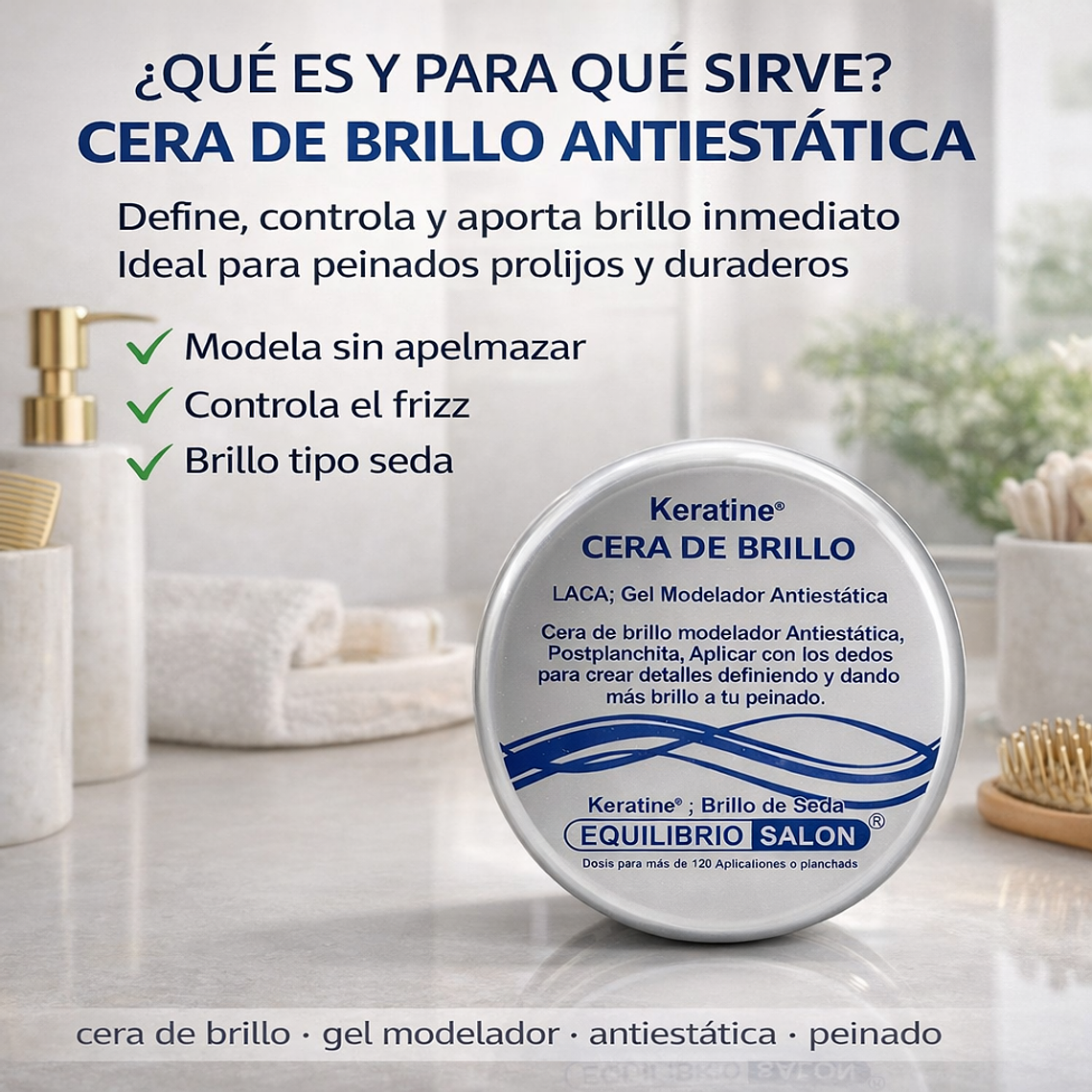 Cera Cabello Hombre Brillante Modelador Antiestática 120g 2