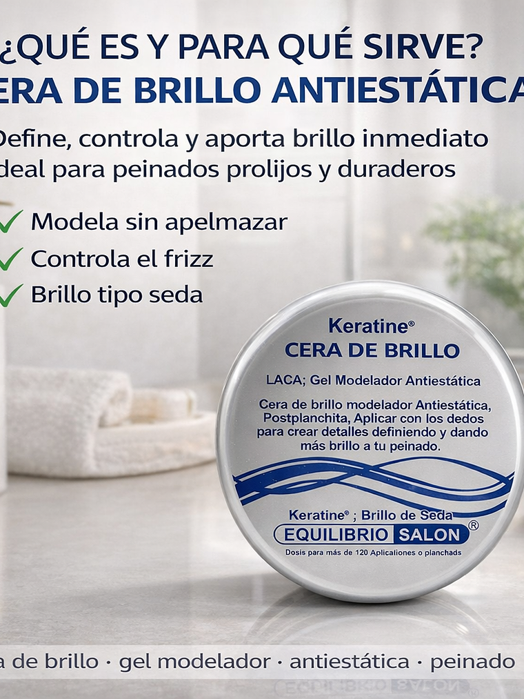 Cera Cabello Hombre Brillante Modelador Antiestática 2