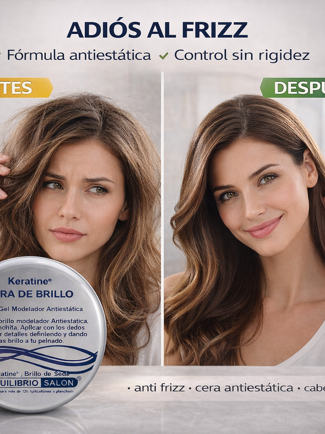 Cera Cabello Hombre Brillante Modelador Antiestática 5