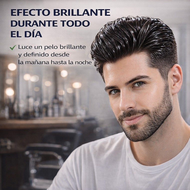 Cera Cabello Hombre Brillante Modelador Antiestática 120g 8