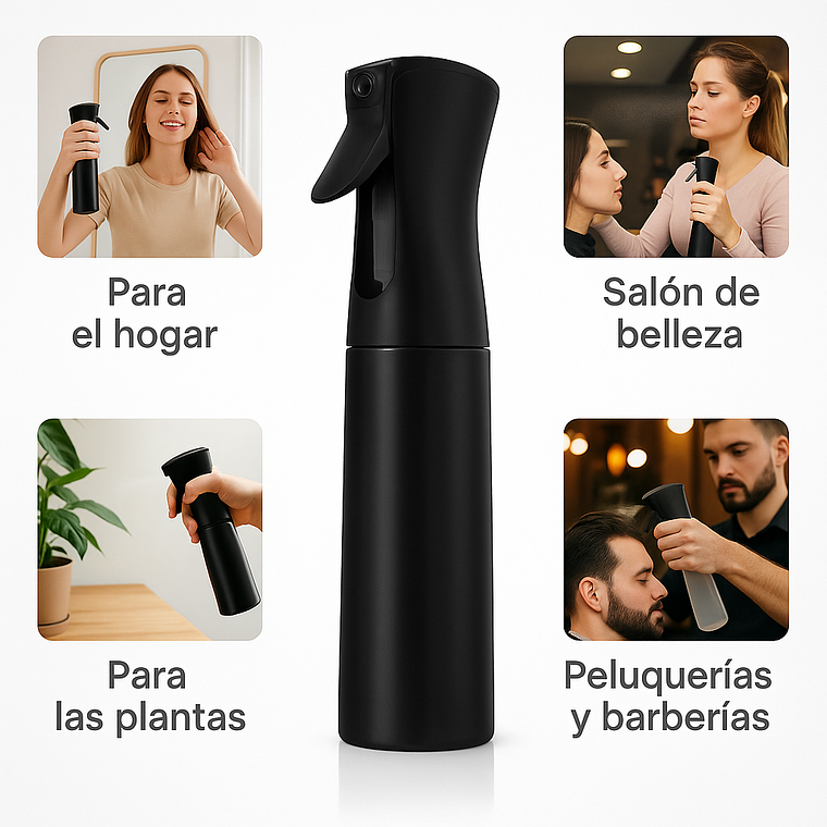 Rociador Agua Trimx Spray Nano Pulverizador para Barberia 300 ml 5
