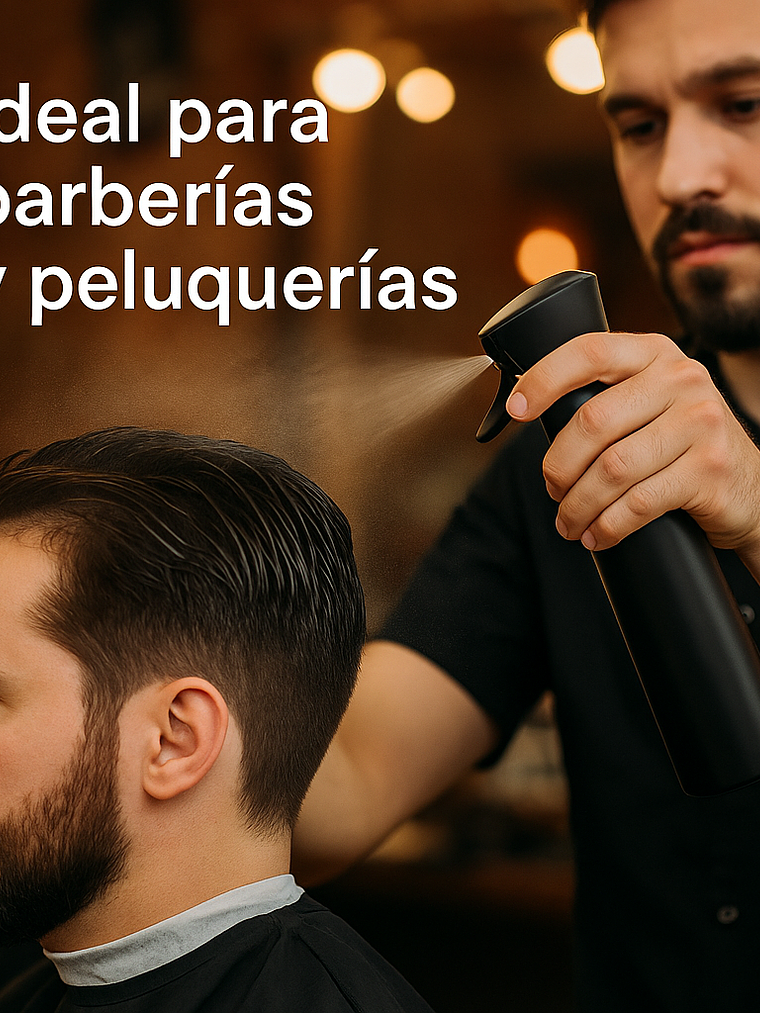 Rociador Agua Trimx Spray Nano Pulverizador para Barberia 300 ml 6