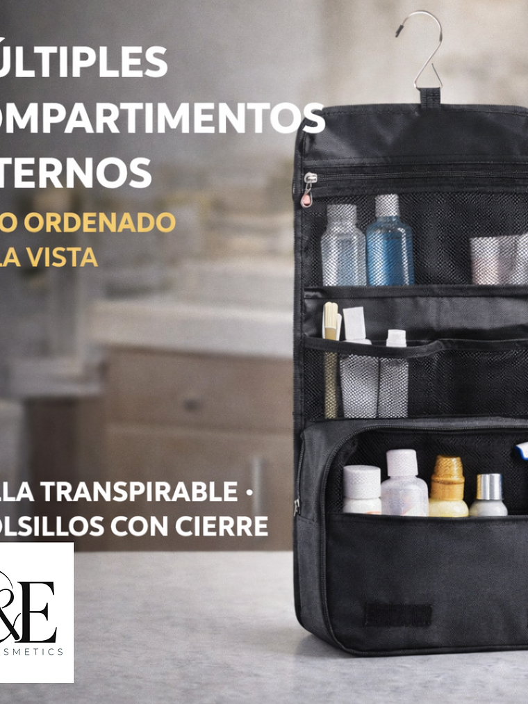 Neceser Organizador De Viaje Impermeable Unisex, Resistente 4