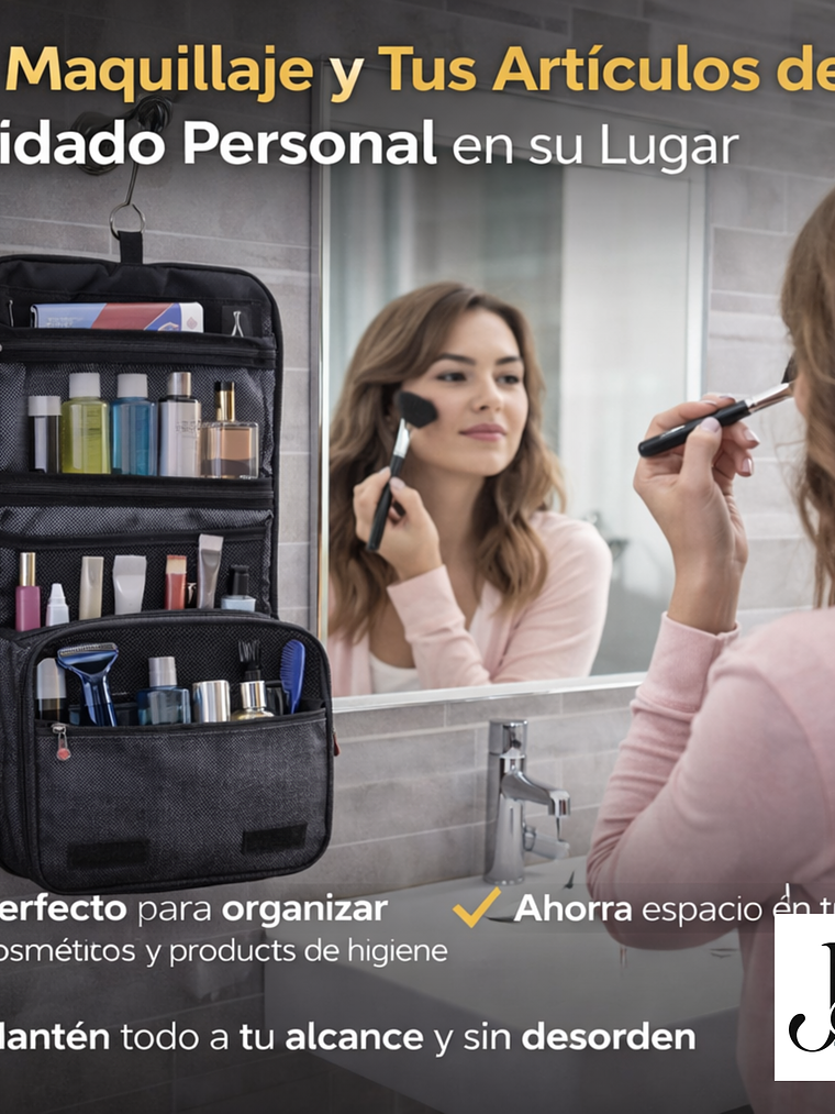 Neceser Organizador De Viaje Impermeable Unisex, Resistente 6