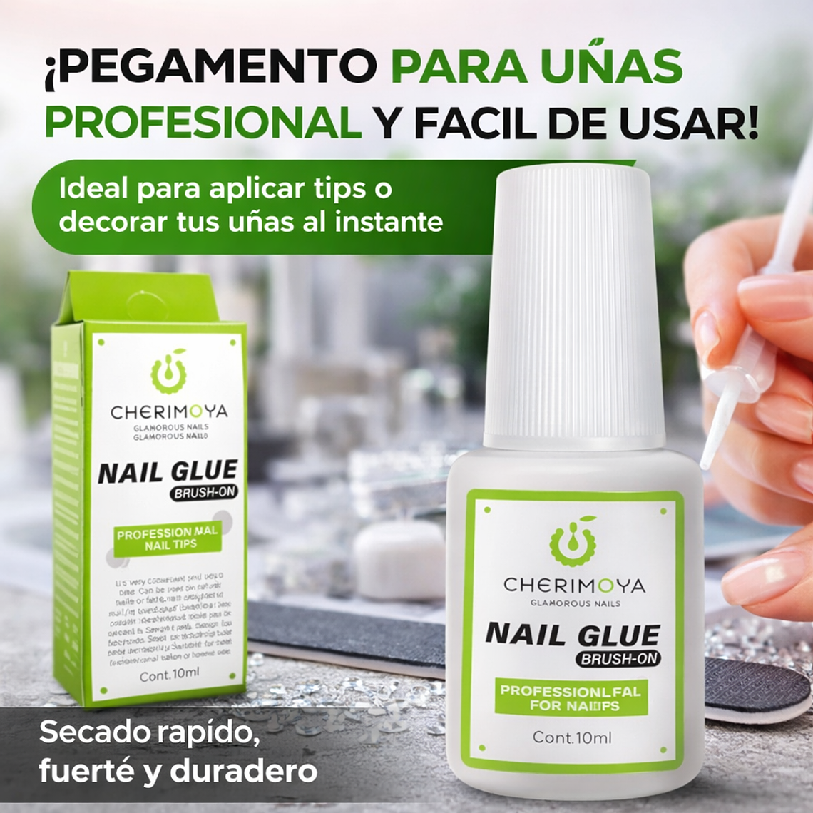 Pegamento Para Uñas Postizas Cherimoya 10 Ml Larga Duración 8