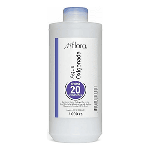 Agua Oxigenada Crema 20 Volúmenes Para Cabello Mflora 1000ml