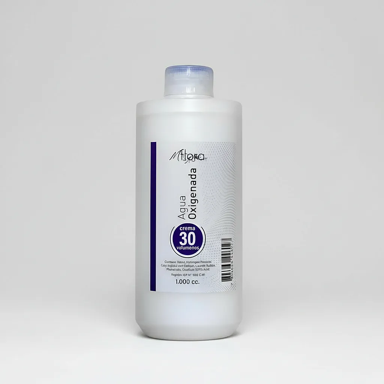 Agua Oxigenada Crema 30 Volúmenes Para Cabello Mflora 1000ml 1