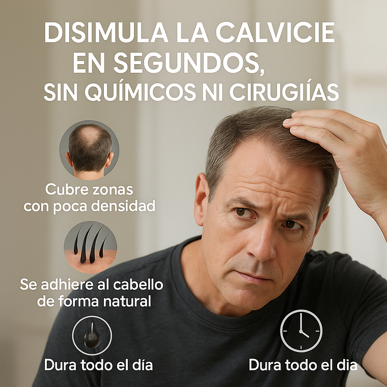 Fibra Capilar Nano Hair Cabello Instantaneo Recarga Negro 50g X 2 5