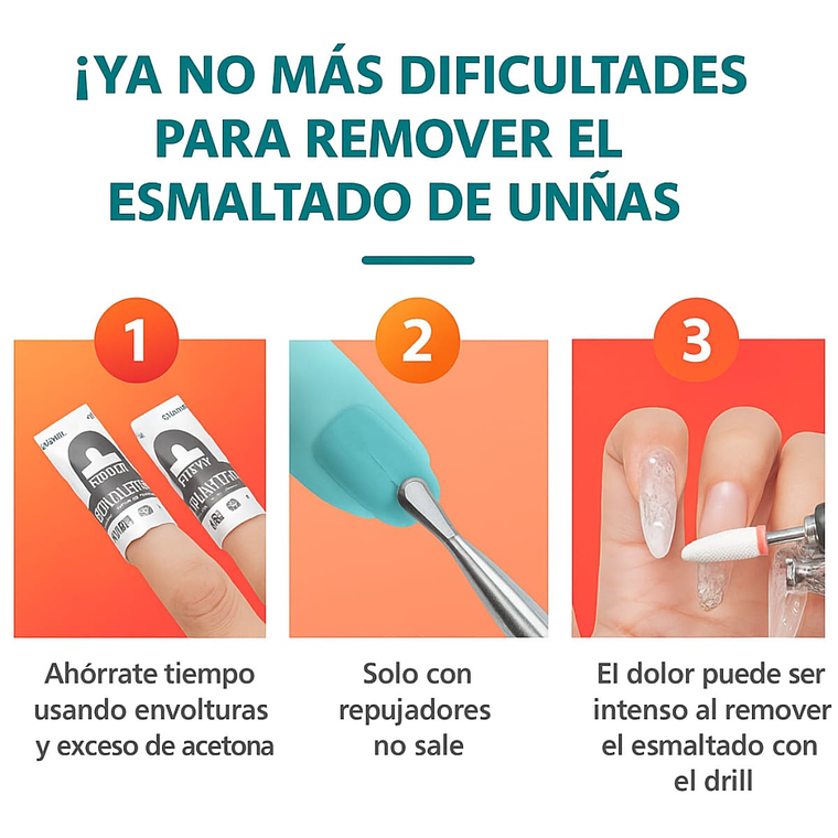Removedor Esmalte Permanente Gel Uv Mágico Sin Acetona 15ml 4