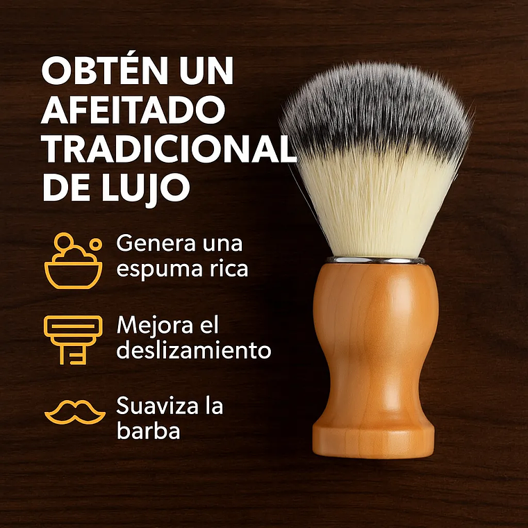 Kit Barba Masculino Schick Navaja Afeitar Jabón Y Brocha 4
