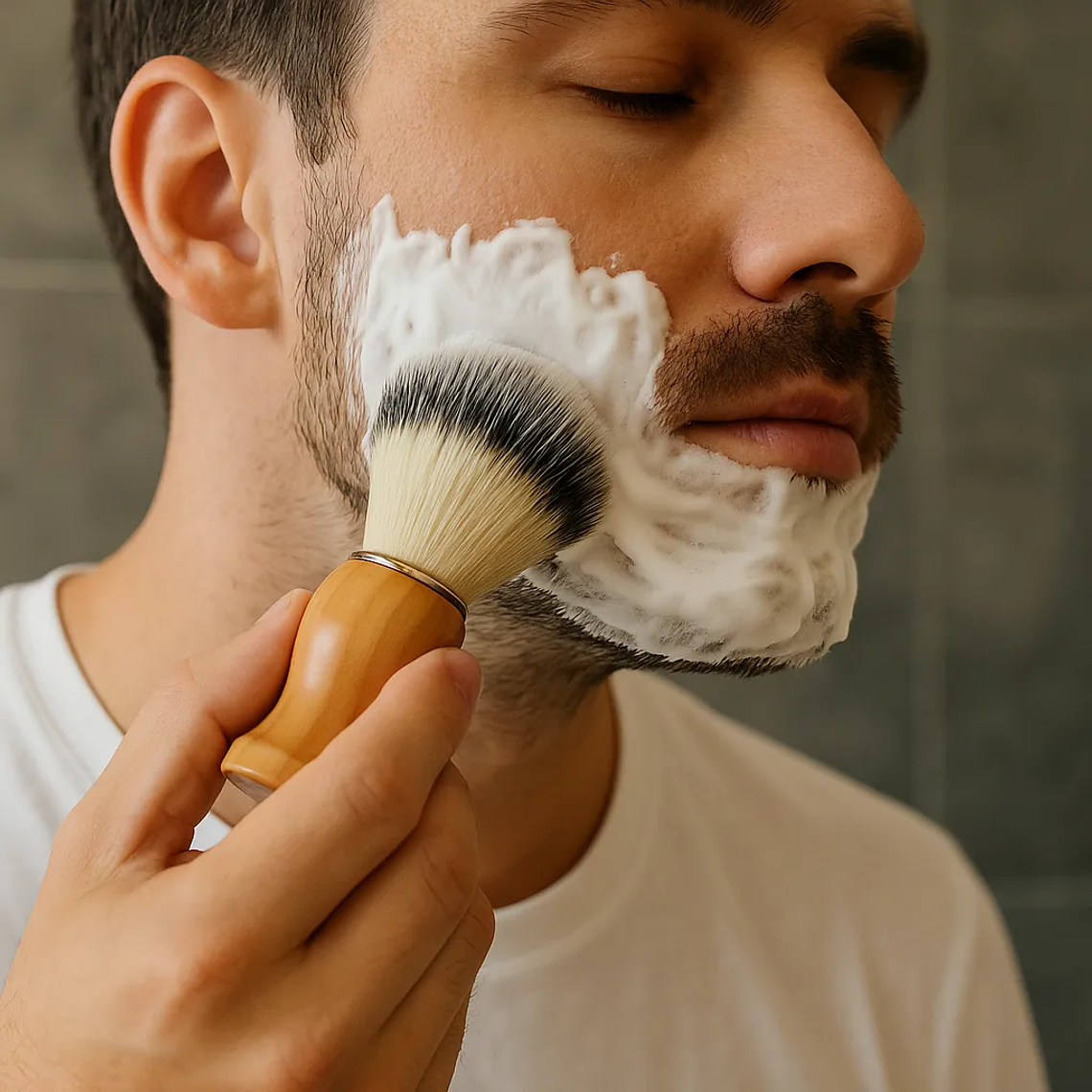 Kit Barba Masculino Schick Navaja Afeitar Jabón Y Brocha 7