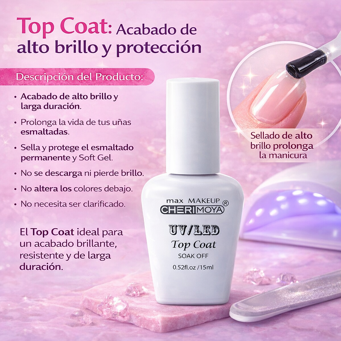 Kit Top Coat Base Coat Ph Balance Y Ultrabond Esmaltado Gel 6