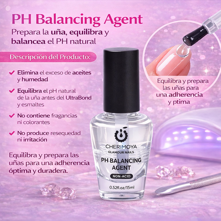 Kit Top Coat Base Coat Ph Balance Y Ultrabond Esmaltado Gel 8