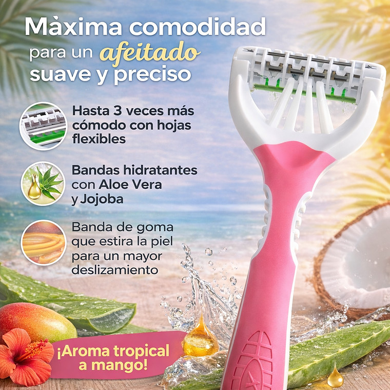 Maquina De Afeitar Schick Mujer 3 Hojas Piel Sensible Pack 3 5