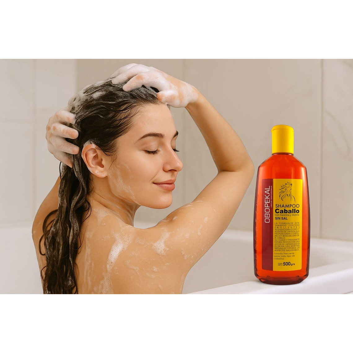 Shampoo Cola de Caballo para Cabello Obopekal 500 gr  2