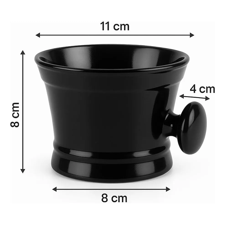 Jabón Afeitar Hisopo Tazón Kit Afeitado Clasico Hacer Espuma 4