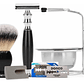 Kit Afeitar Clásico Con Taza + Hisopo + Rastrillo Doble Filo Inoxidable - Miniatura 3