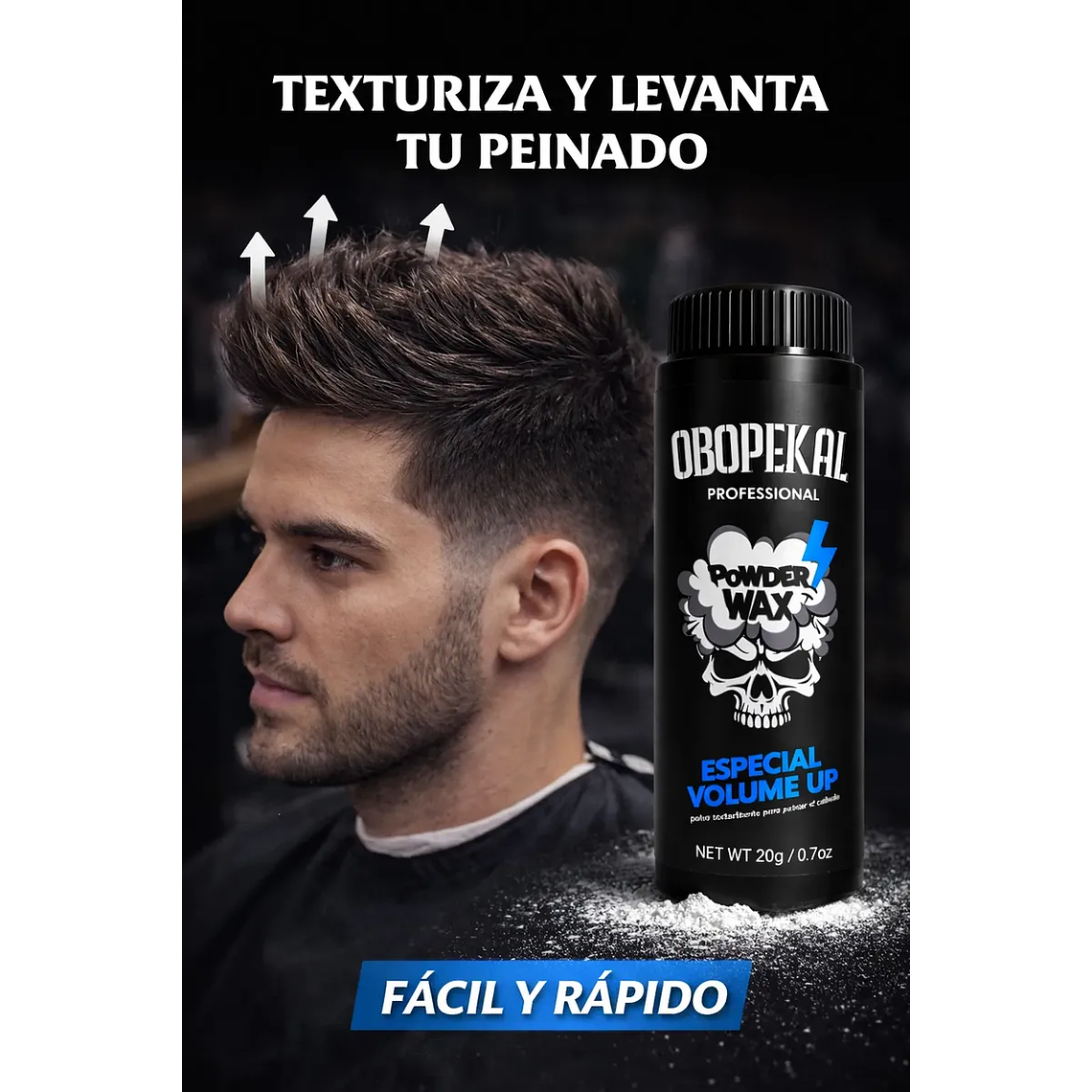 Polvo Texturizador Para Cabello Unisex 20g Volumen Duradero 7