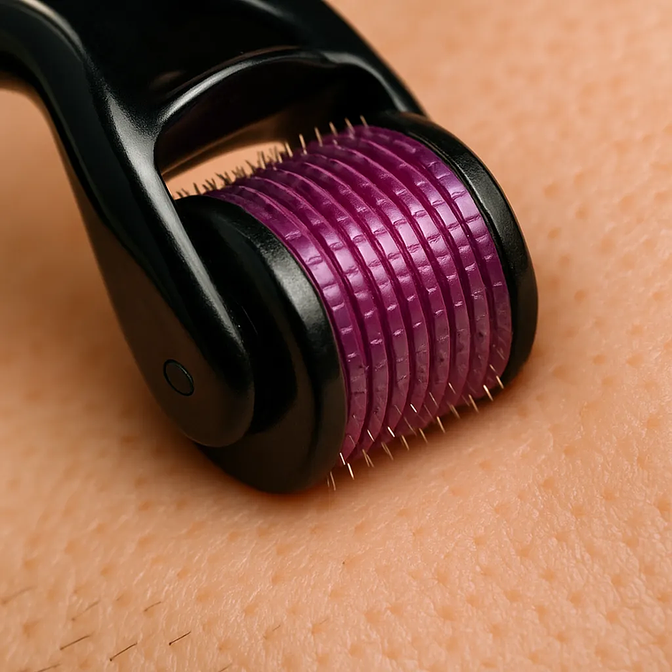 Dermaroller Rodillo Crecimiento de Barba 540 Micro Agujas 0.50mm 7