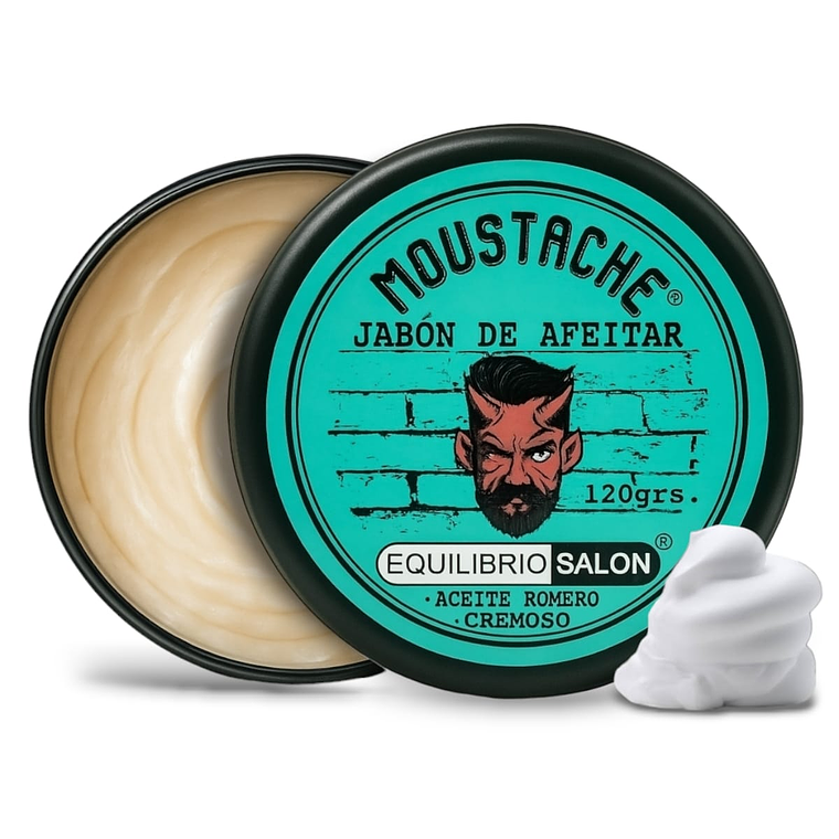 Kit Barba Hombre Navaja Afeitar Cuchillas Jabon Hisopo Bolso 6