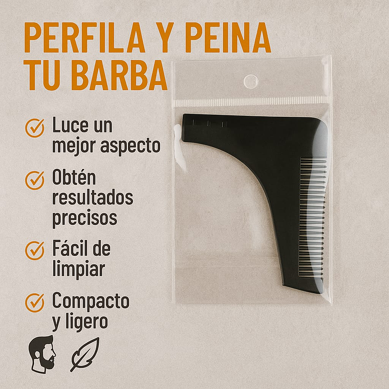 Kit Barba Hombre Navaja Afeitar Cuidado Y Afeitado Clásico 7