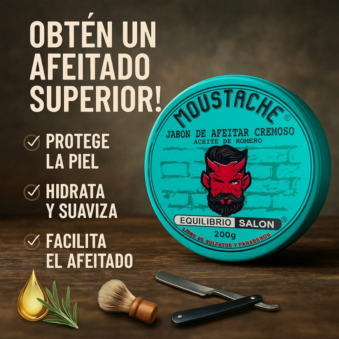 Kit Barba Hombre Navaja Afeitar Cuidado Y Afeitado Clásico 12