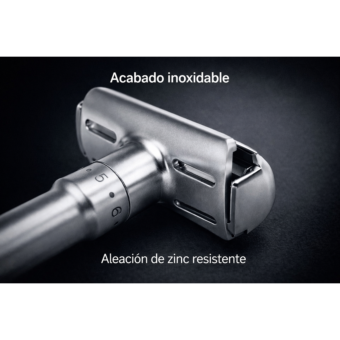 Kit Navaja Rasuradora Clásica Jabón Afeitar Hisopo Barbería Maquinilla Safety Razor Ajustable Neceser Jabón Brocha Cuchillas 5