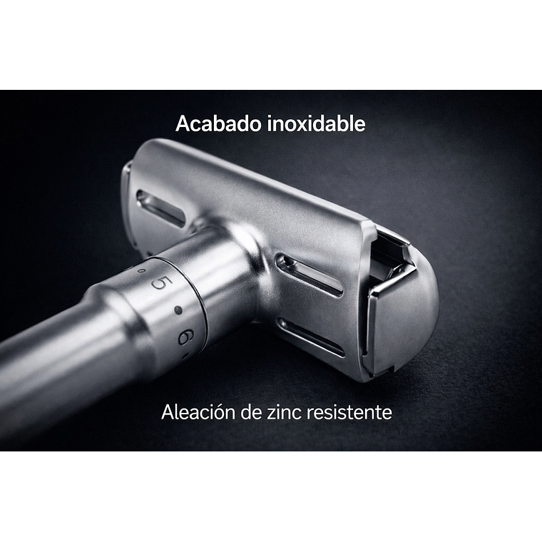 Kit Navaja Rasuradora Clásica Jabón Afeitar Hisopo Barbería Maquinilla Safety Razor Ajustable Neceser Jabón Brocha Cuchillas 5