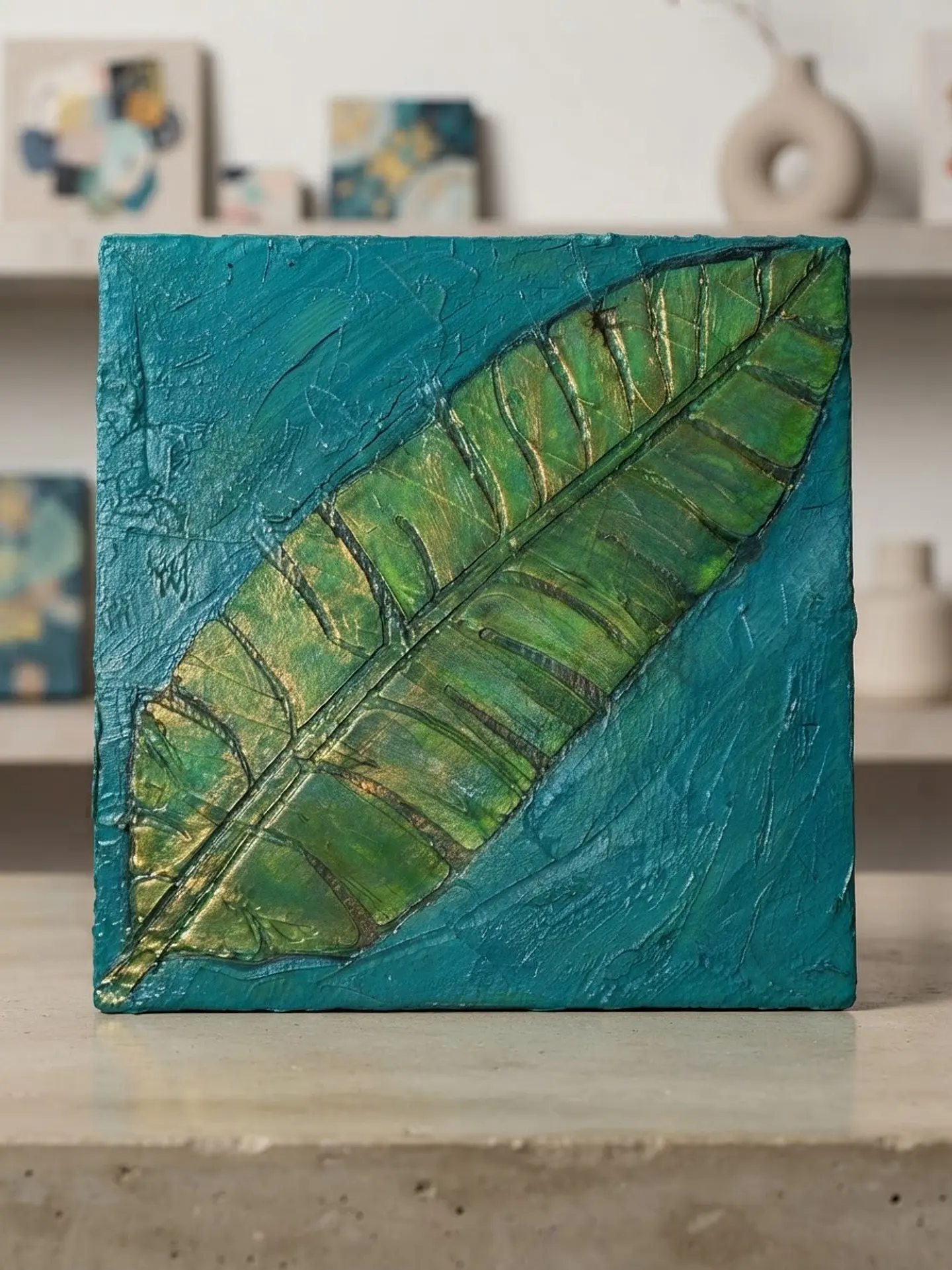 Folha Tropical Dourada 1