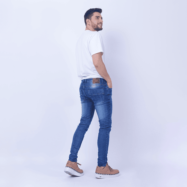 Jeans Hombre Confort Medio Moda 2