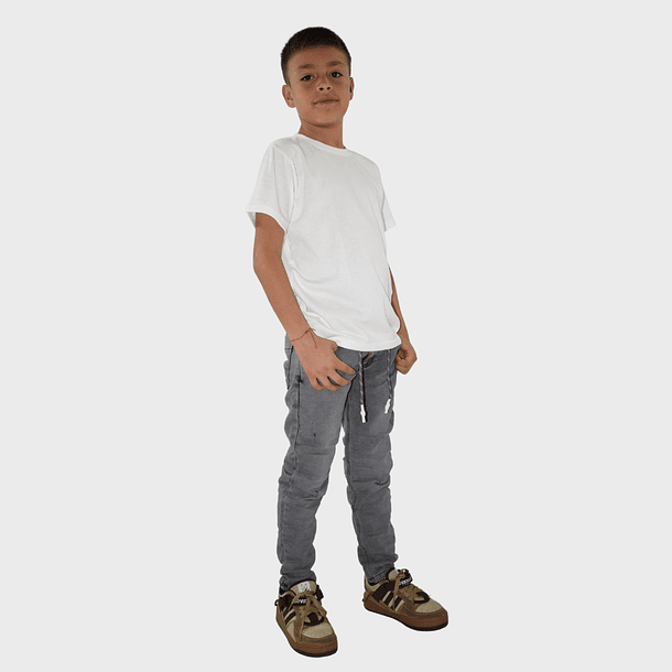 Jeans Niño Jogger Gris  1