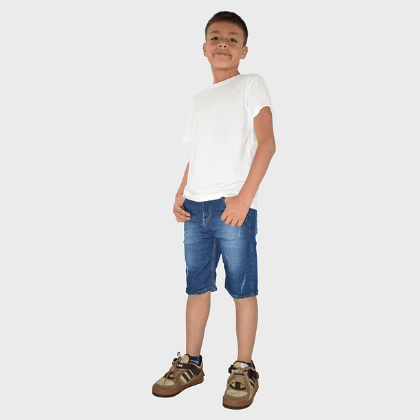 Jeans Bermuda Niño Confort Mas Que Medio 1