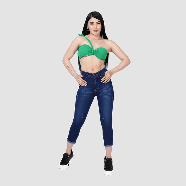 Jeans Capri de Mujer Mas Que Medio  1