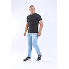 Jeans jogger para hombre tono claro 3