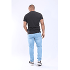 Jeans jogger para hombre tono claro 4