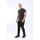 Jean confort para hombre tono negro con destroyer 2