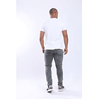 Jean confort gris frosteado para hombre  3