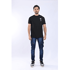 Jean tipo cargo azul industrial para hombre 1