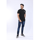 Jean tipo cargo azul industrial para hombre 2